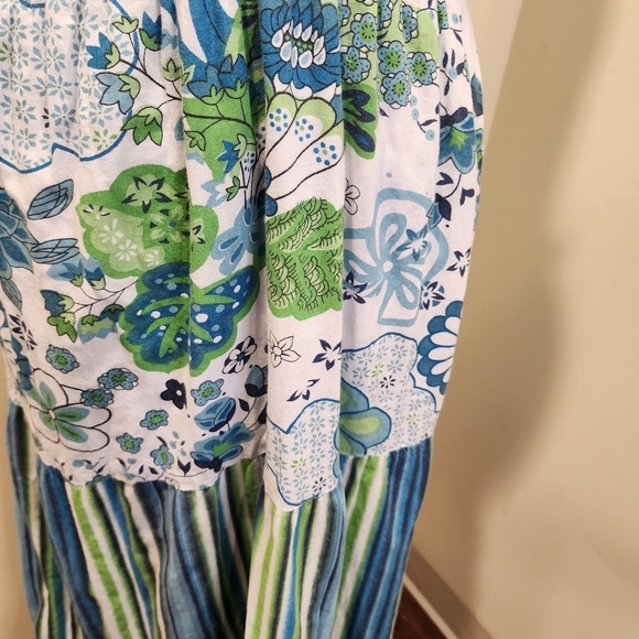 REBELLION Floral Harter Cotton Maxi Dress size L - Picture 7 of 12